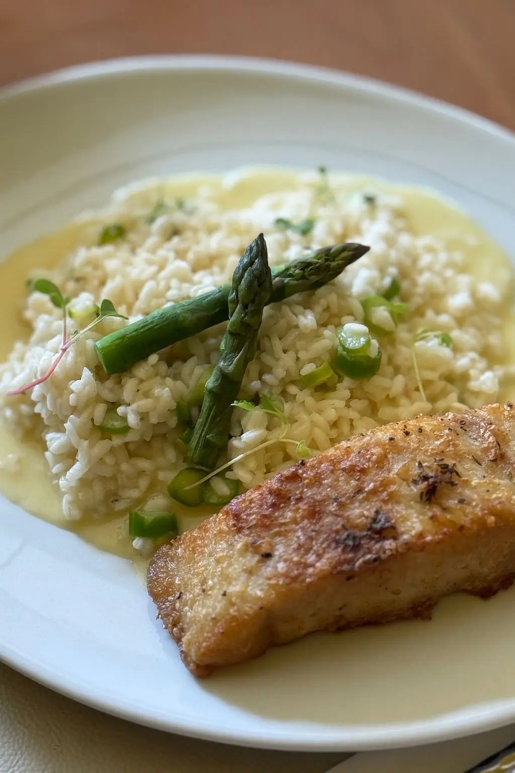 Risoto de aspargos